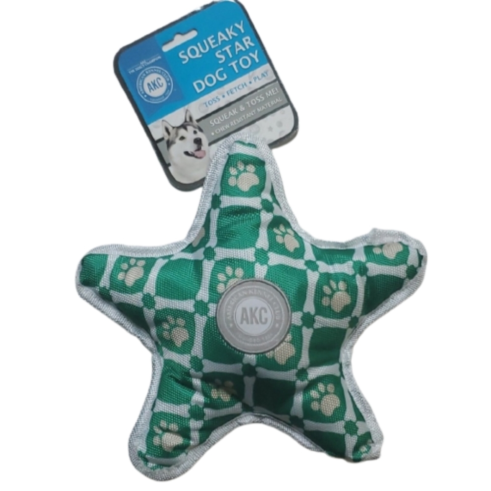 American Kennel Club Squeaky Star Dog Toy